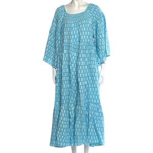 Anaak Amina Bell Maxi Dress in blue bell S NWT